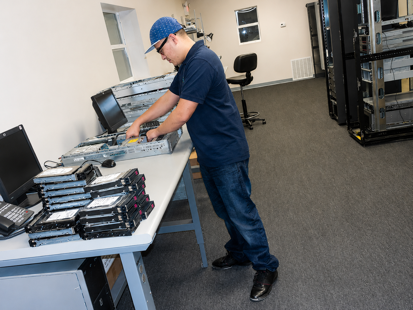 Shipping and logistics area prepared for daily orders